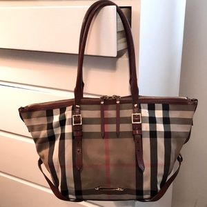 Burberry haymarket tote